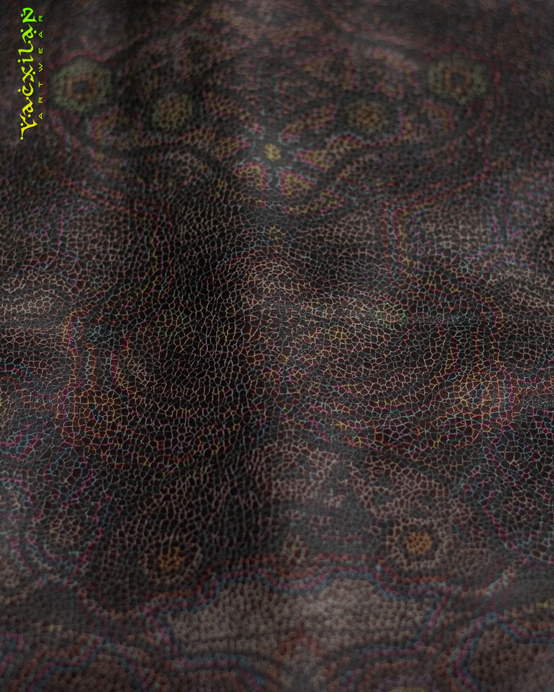 Jacket Men / Fake Leather - Grey PSYCHEDELIKA Snake